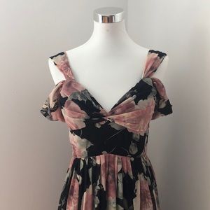 Floral Off-Shoulder Gown